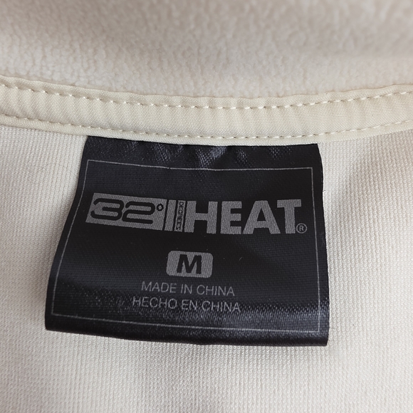 32 Degrees M Midweight Snap Arctic Fleece White Winter Cozy Soft Holiday Cd-2651 - Picture 10 of 16